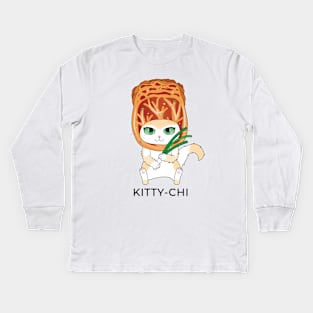 Kitty-chi Kimchi Cat Kids Long Sleeve T-Shirt